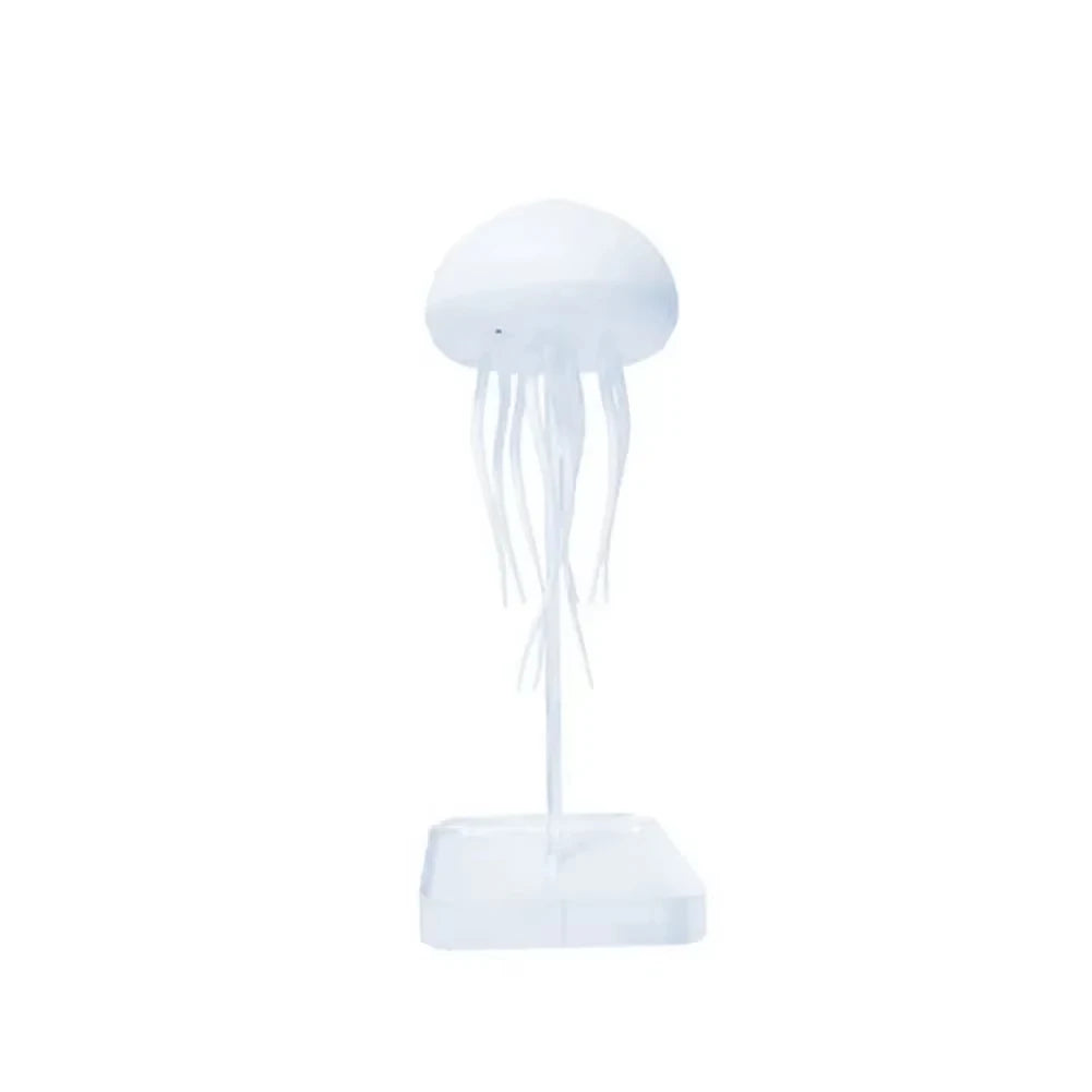 Jellyfish Cartoon LED Nihgt Light Voice Control Gradient Cute Rotating Jellyfish Hanging Bedside Lamp RGB Table Lamps Room Decor